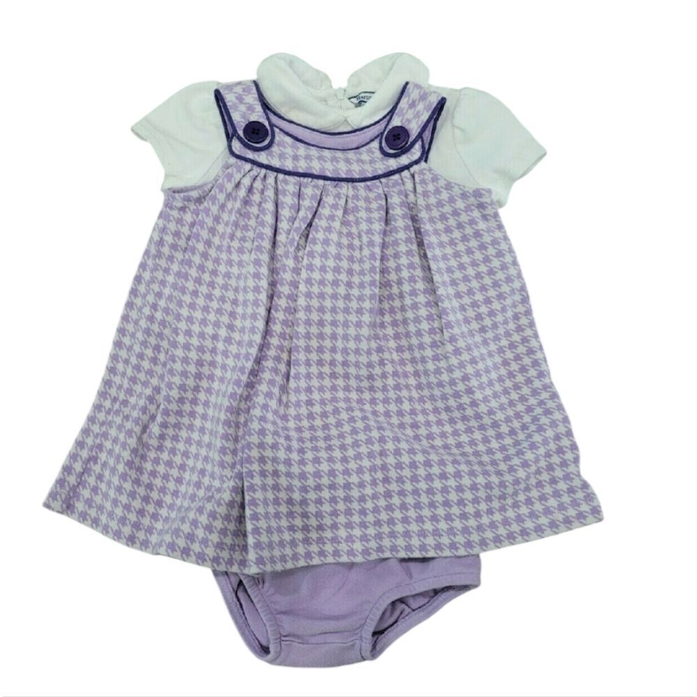 3pc purple houndstooth jumper set
